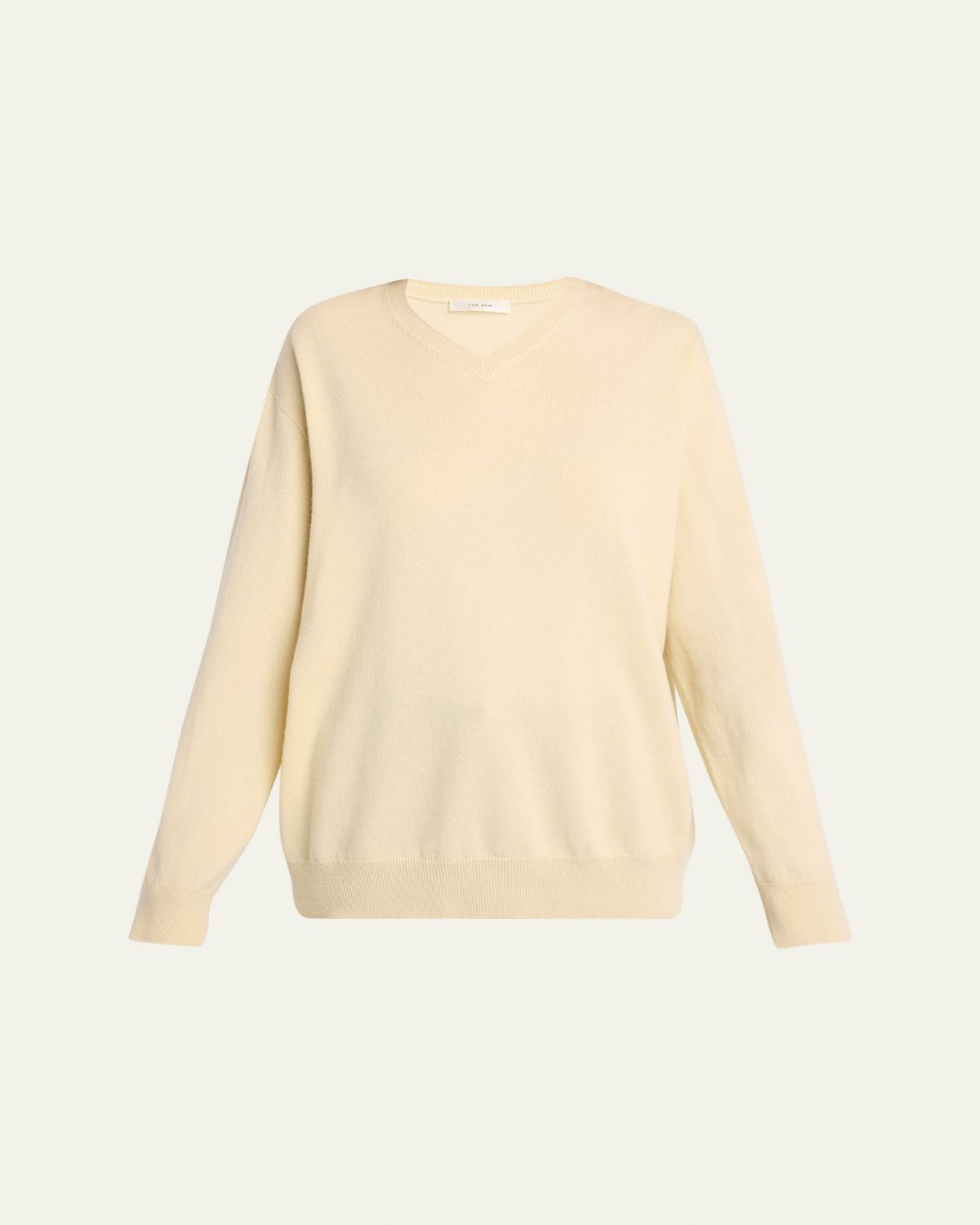 THE ROW Migeia V-Neck Cashmere Sweater