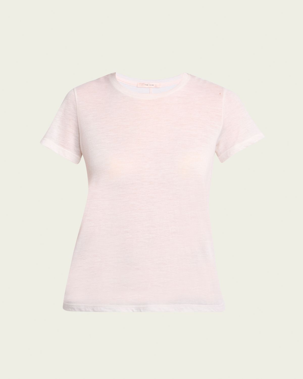 THE ROW Wesler Heathered Cashmere Short-Sleeve T-Shirt