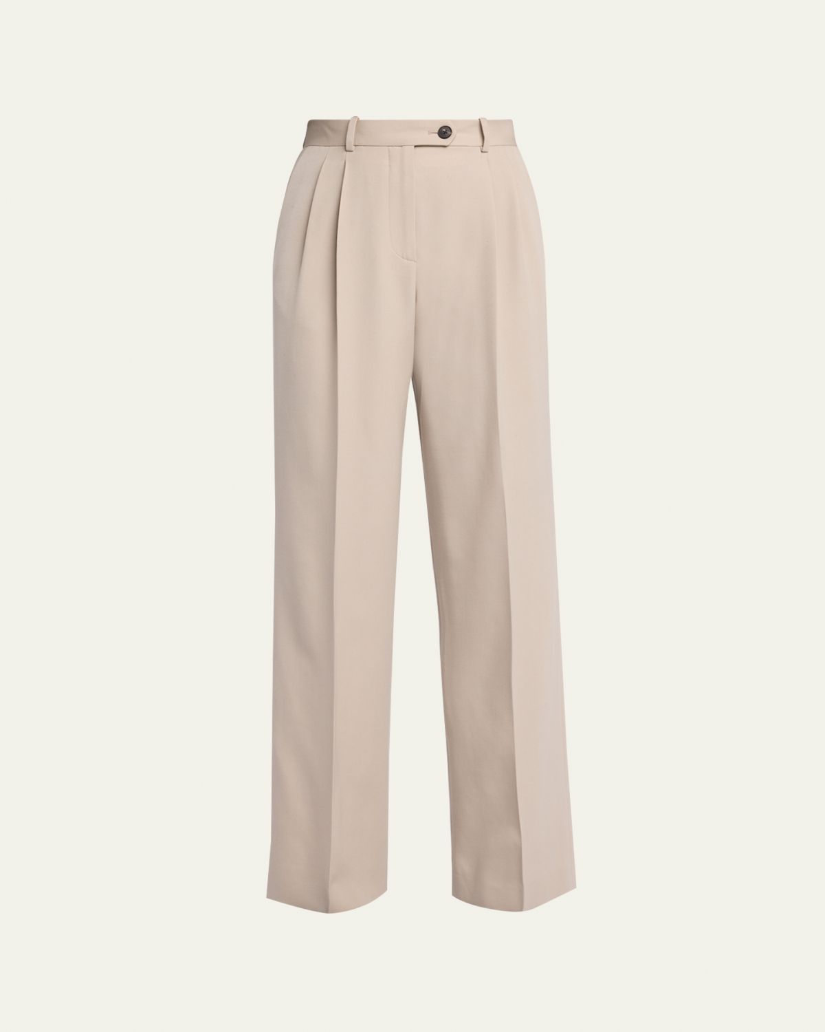 THE ROW Virgil Double-Pleated Straight-Leg Pants