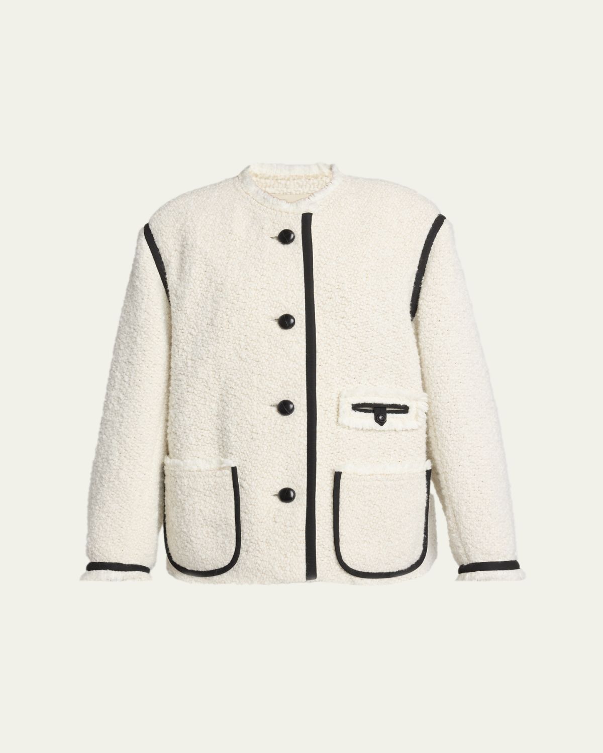 Isabel Marant Maylin Contrast-Trim Tweed Jacket