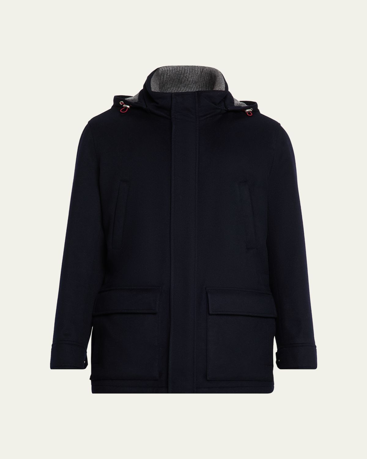 Brunello Cucinelli Men 's Cashmere Hooded Coat