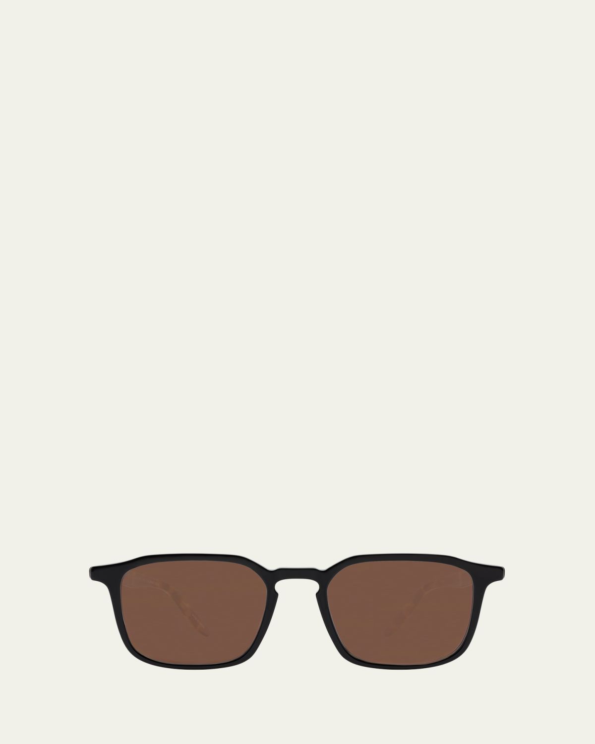 Barton Perreira Men's Raymond Keyhole-Bridge Acetate Rectangle Sunglasses