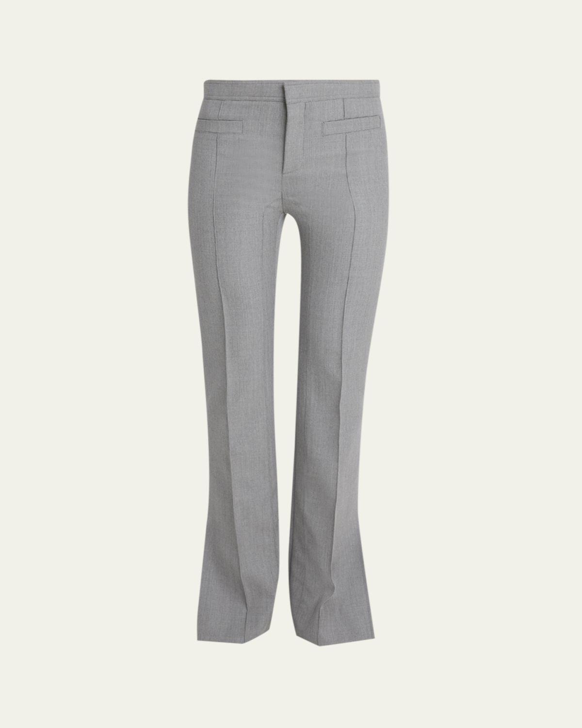 Chloe Split-Hem Wool Trousers
