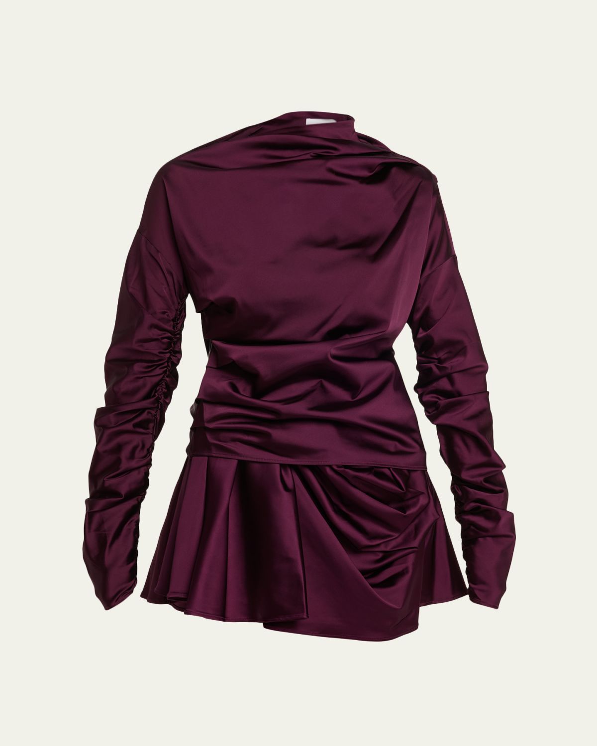 Ganni Technical Stretch Satin Mini Dress | Thumbnail 6 Ganni Technical Stretch Satin Mini Dress | Thumbnail 6