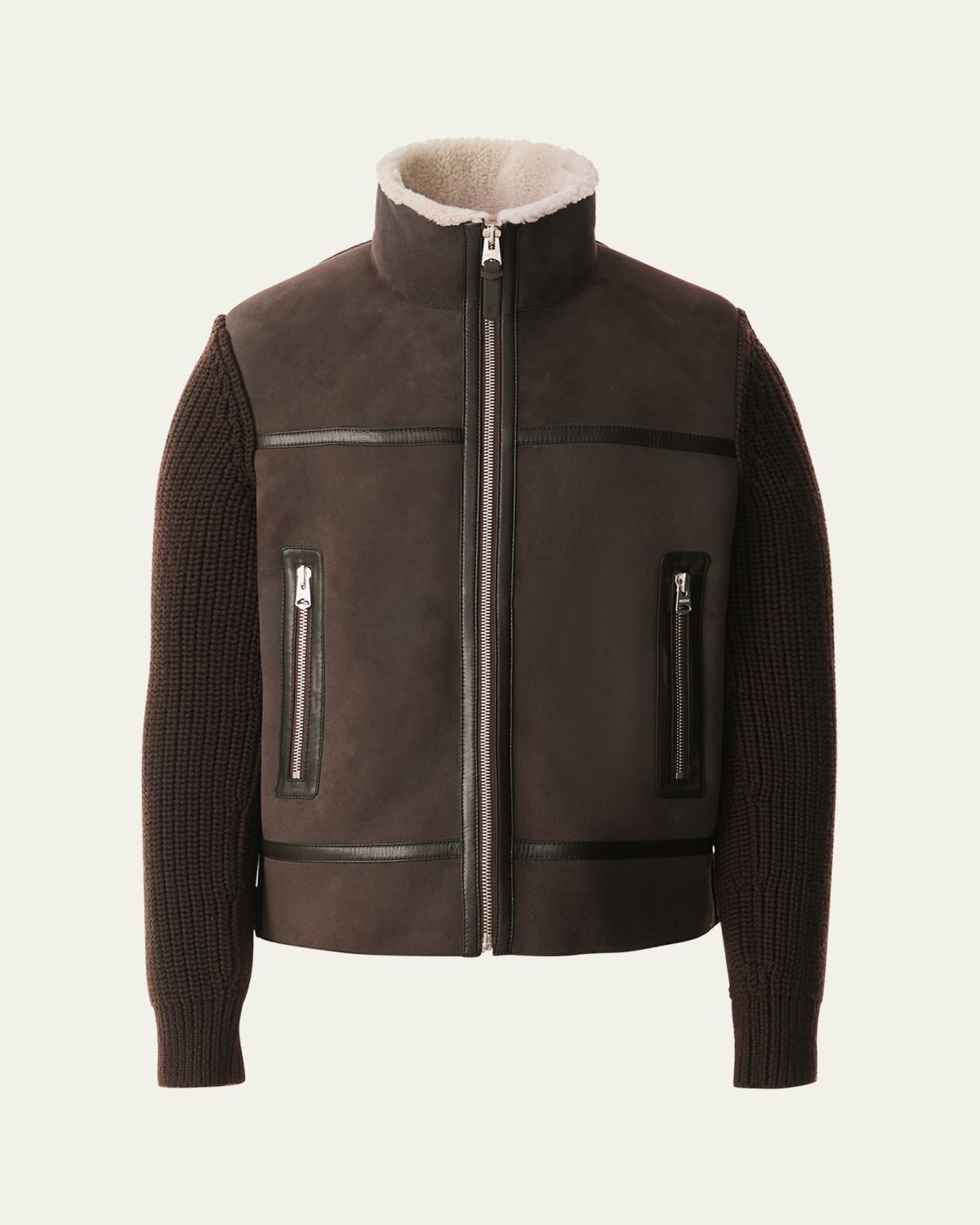 Mackage Men's Jonathan Mixed-Media Shearling Jacket | Thumbnail 6 Mackage Men's Jonathan Mixed-Media Shearling Jacket | Thumbnail 6