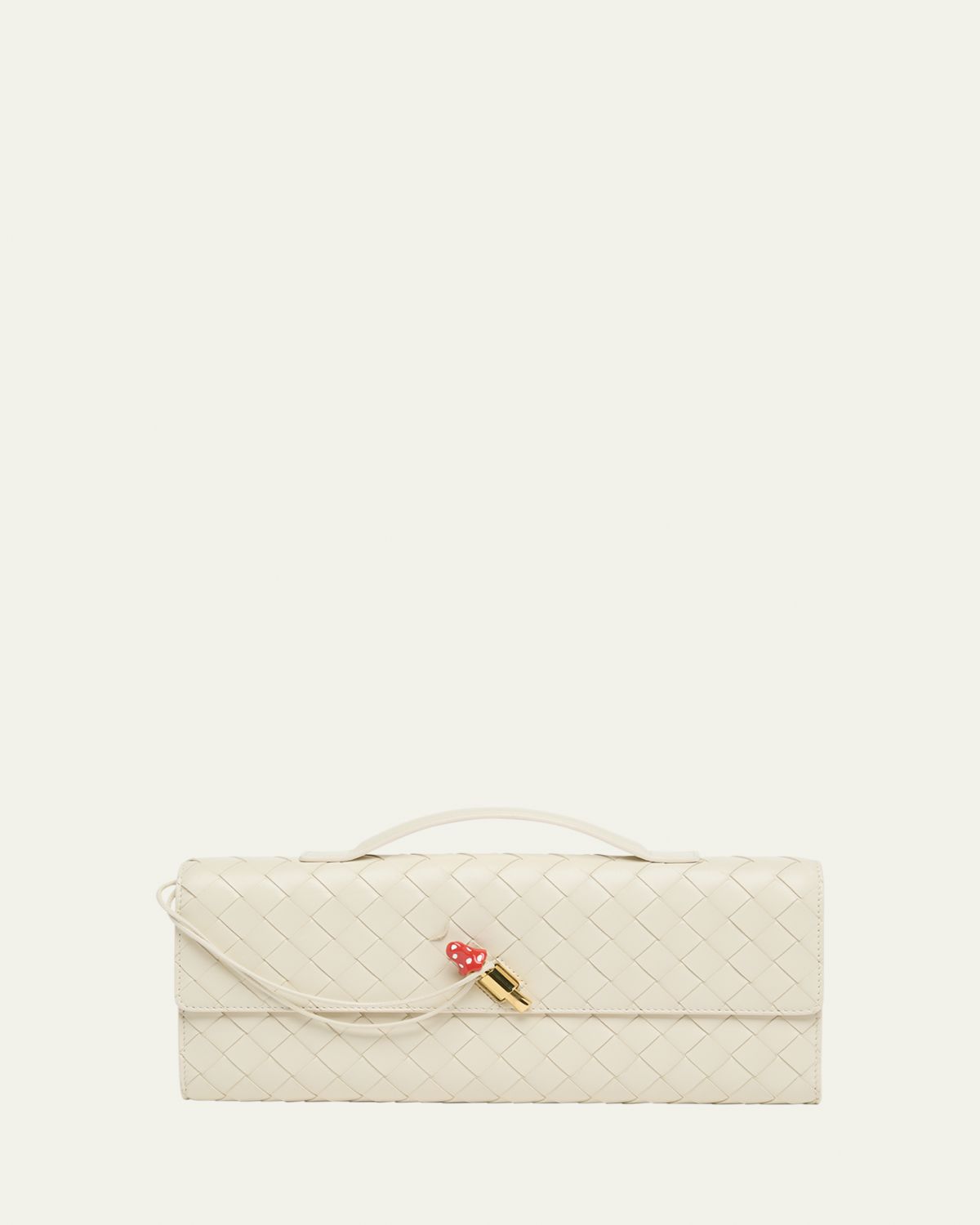 Bottega Veneta Andiamo Leather Clutch Bag