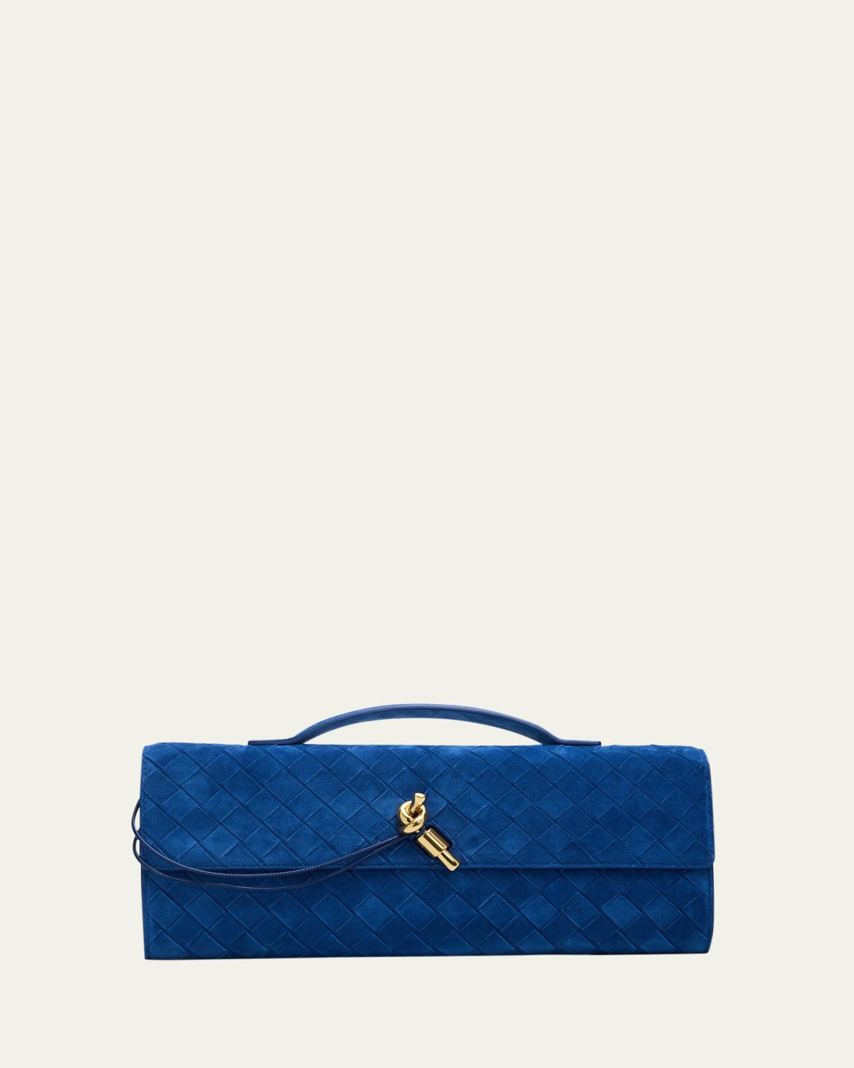 Bottega Veneta Andiamo Leather Clutch Bag