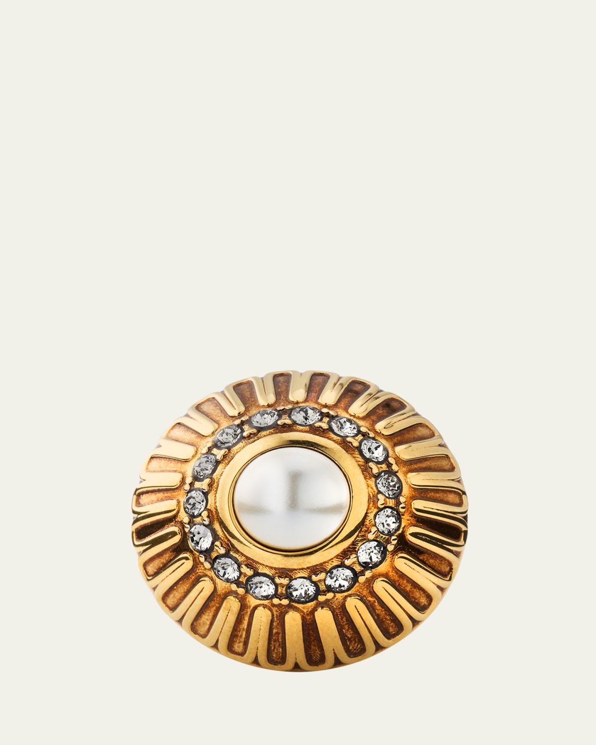 Chloe Chateau Treasures Glass Pearl Statement Ring