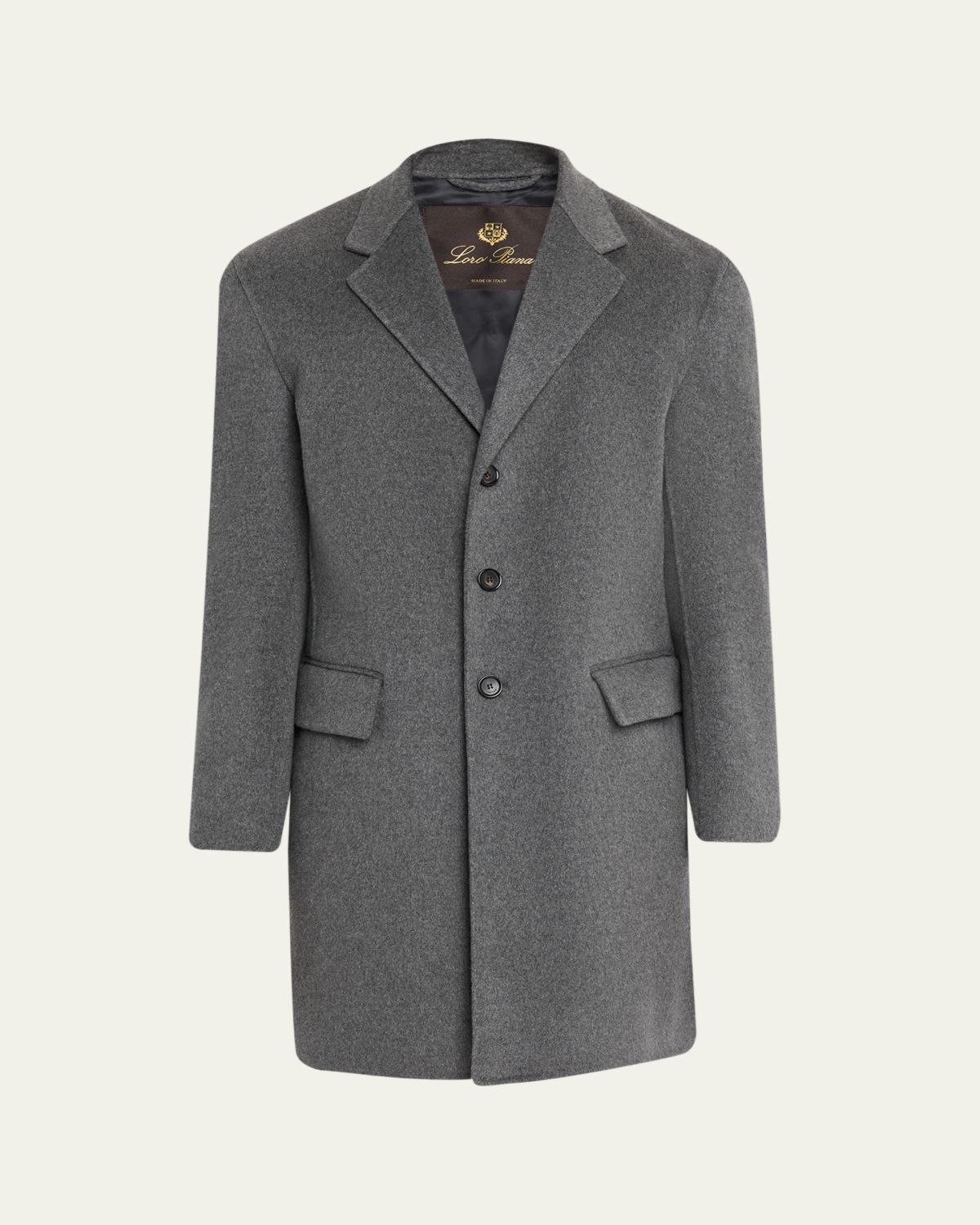 Loro Piana Men's Paolo Baby Cashmere Overcoat
