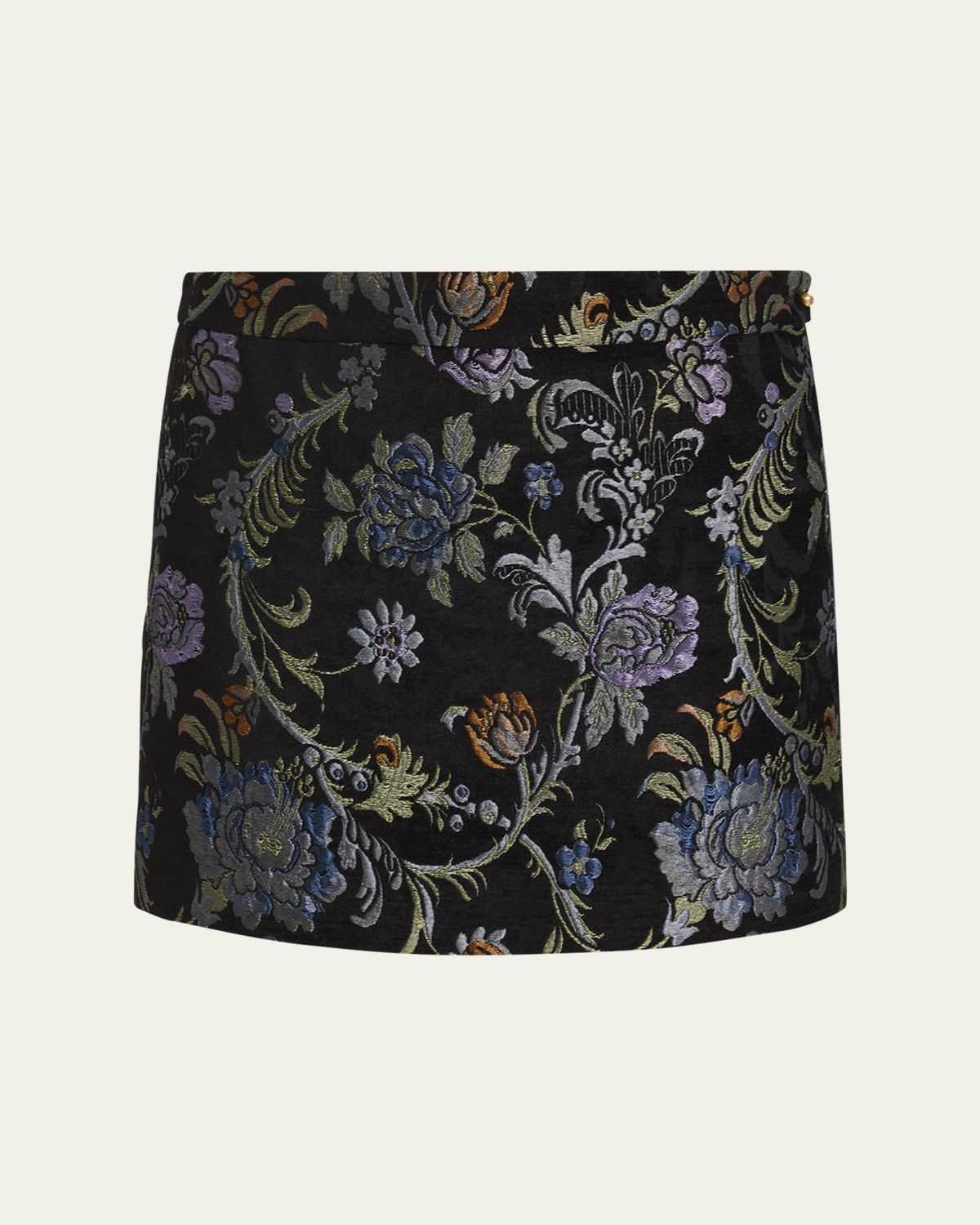 Chloe Floral Tapestry Mini Skirt