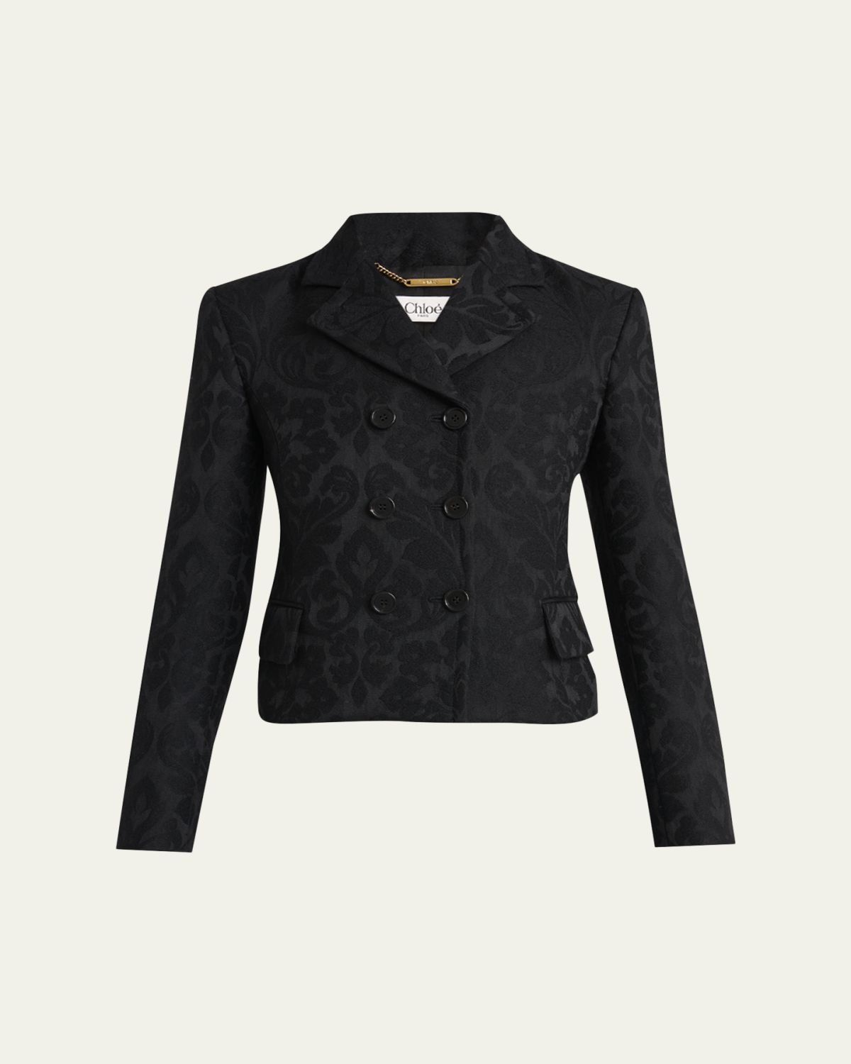 Chloe Ornamental Jacquard Top Coat