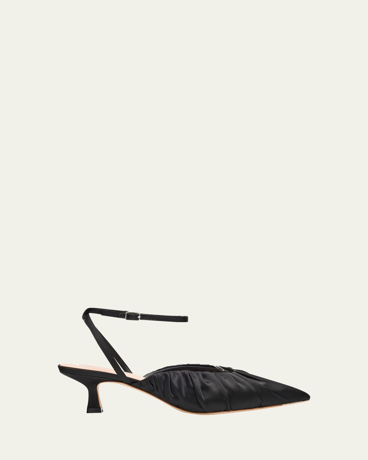 Loeffler Randall 50mm Rio Satin Kitten-Heel Pumps - Women's Shoes