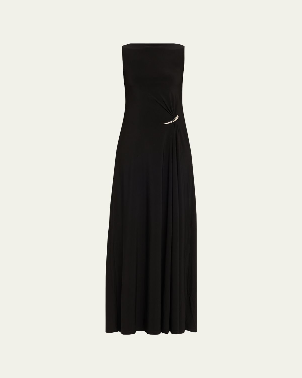 GRACE LING Strapless Claw Gathered Maxi Dress