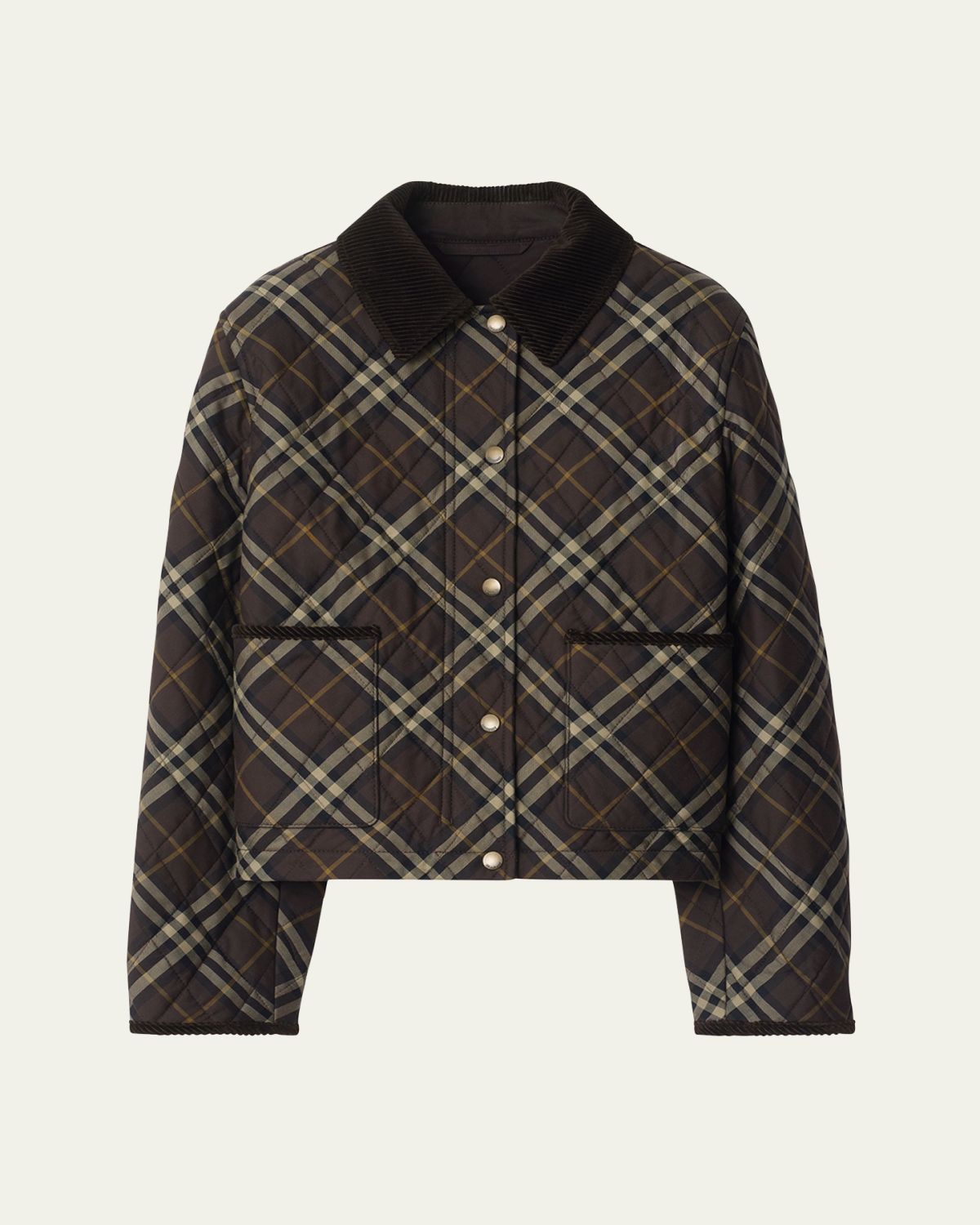 Burberry Oldham Check Quilted Barn Jacket