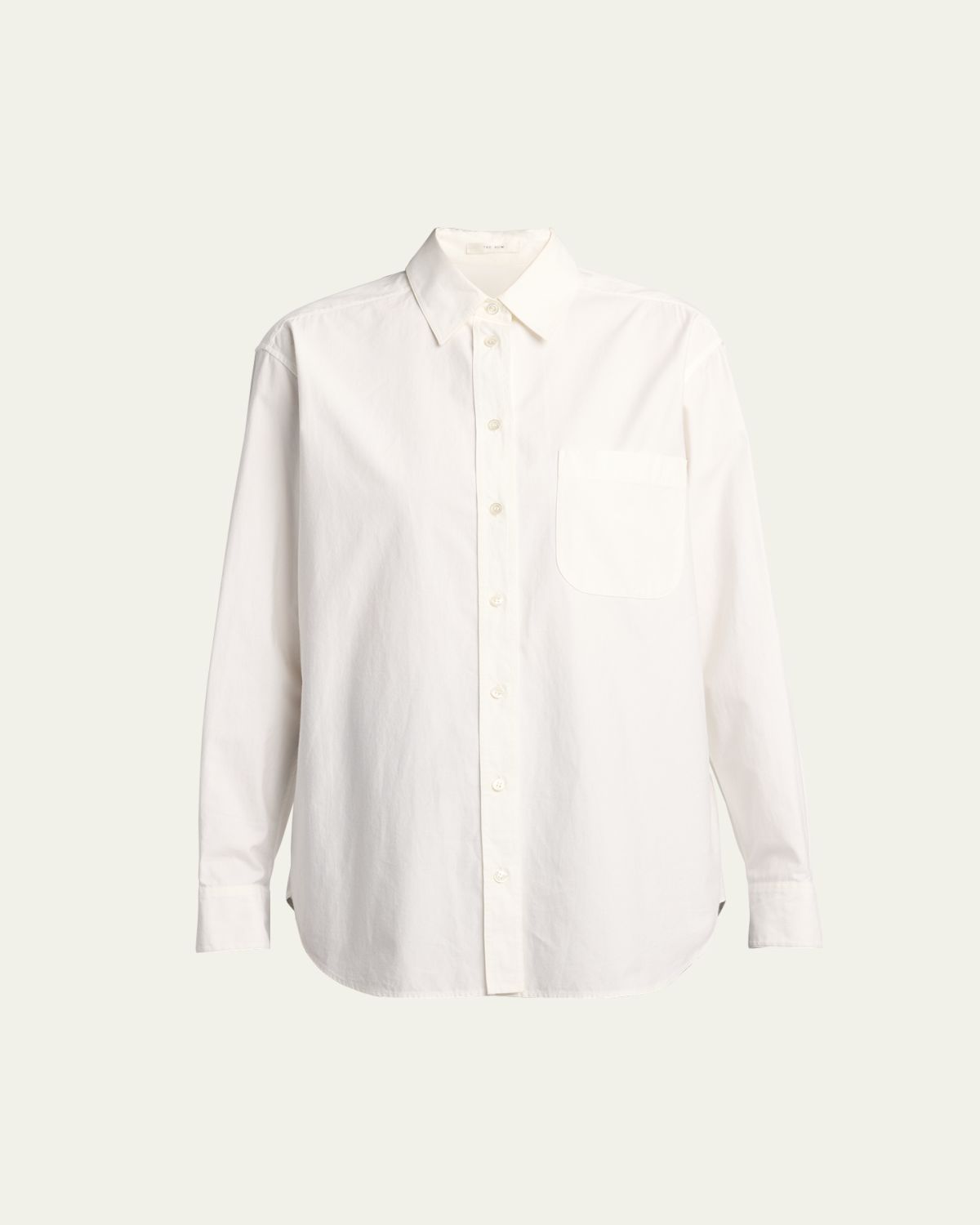 THE ROW Gavina Cotton Poplin Button-Down Shirt