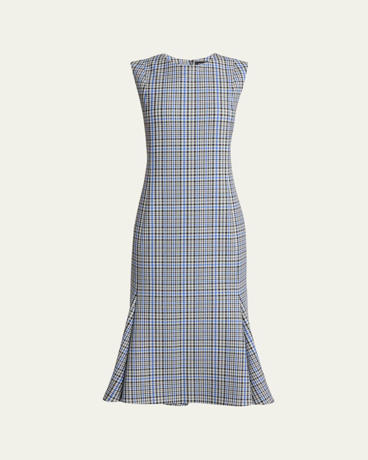 Proenza Schouler Bruna Plaid Fit-&-Flare Midi Dress