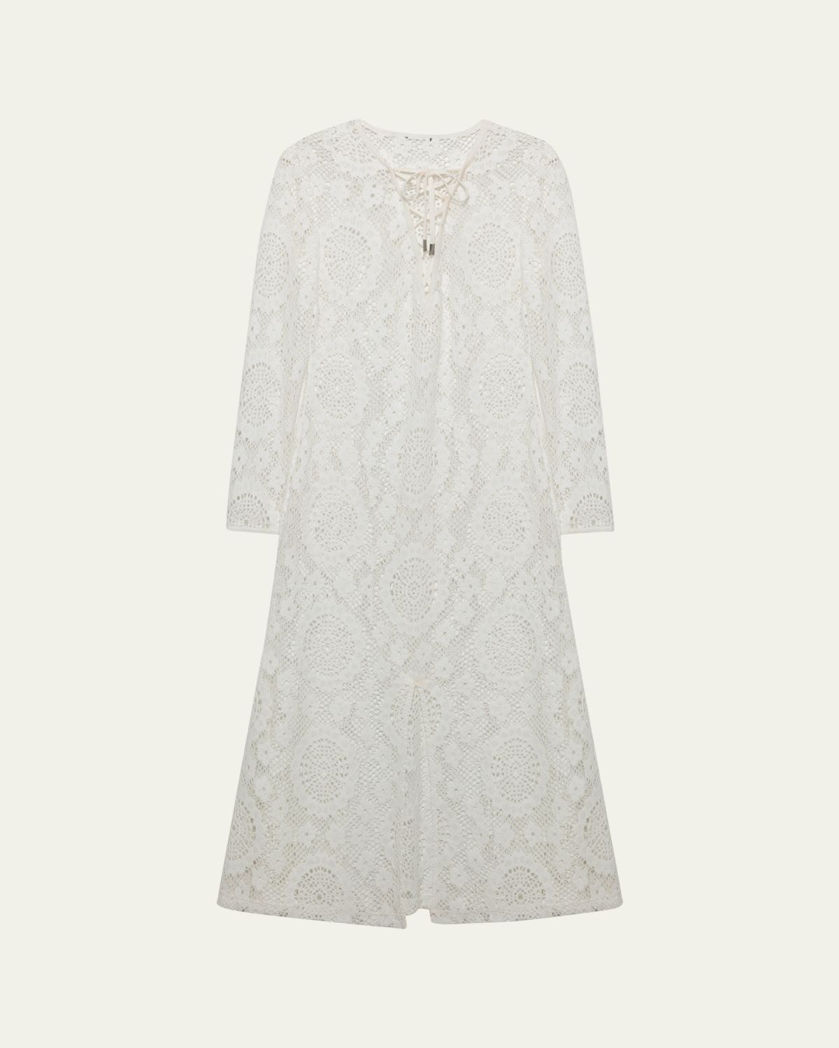 SIMKHAI Hawthorne Long-Sleeve Lace Dress