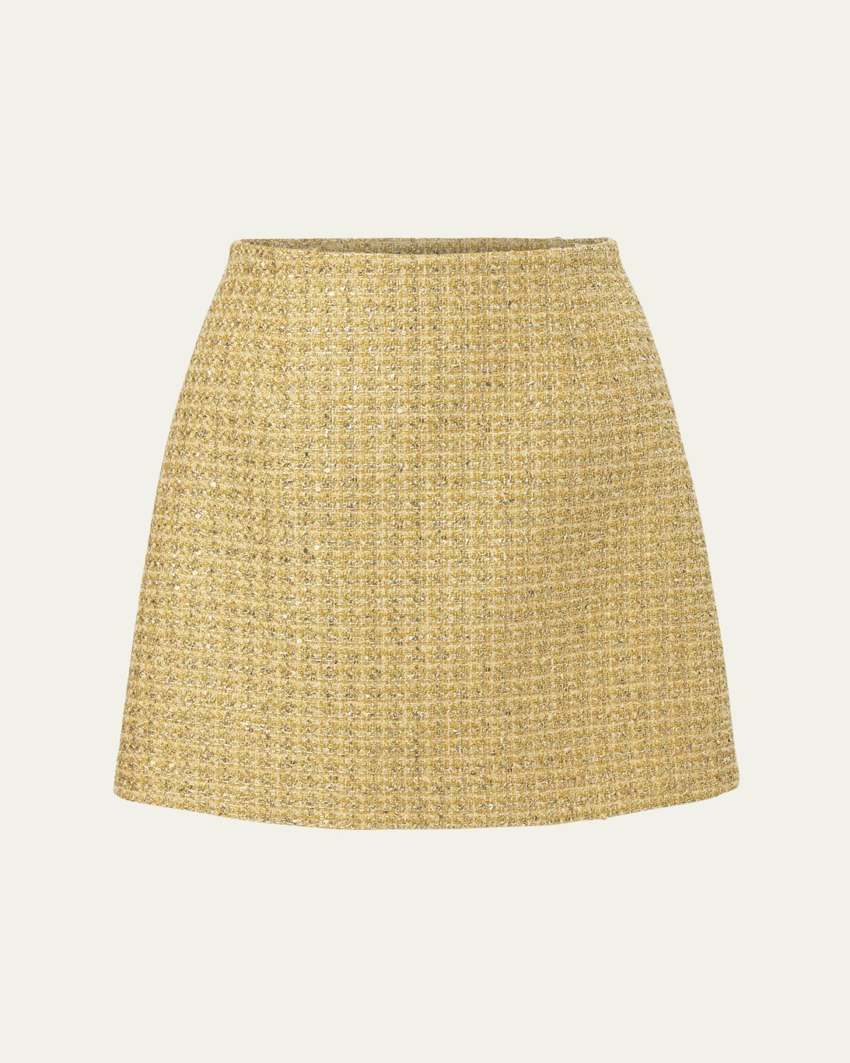 Carolina Herrera Metallic Tweed Mini Skirt