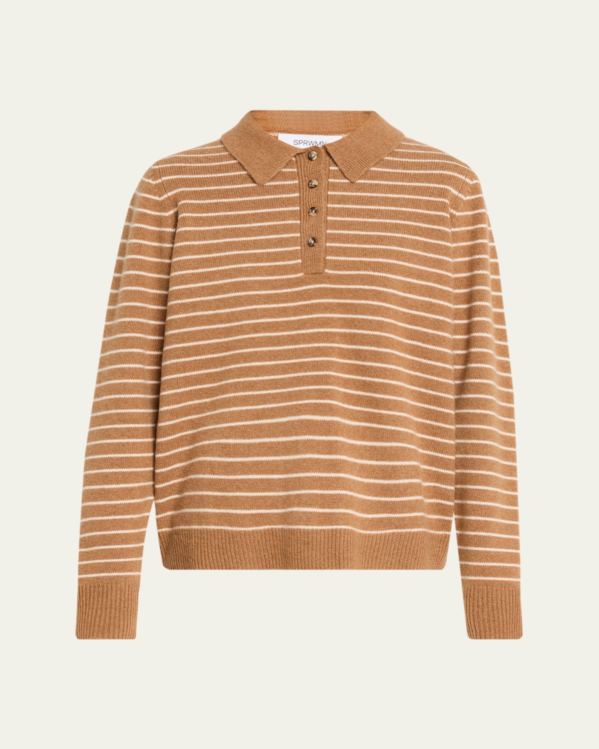 SPRWMN Cashmere triped Polo weater