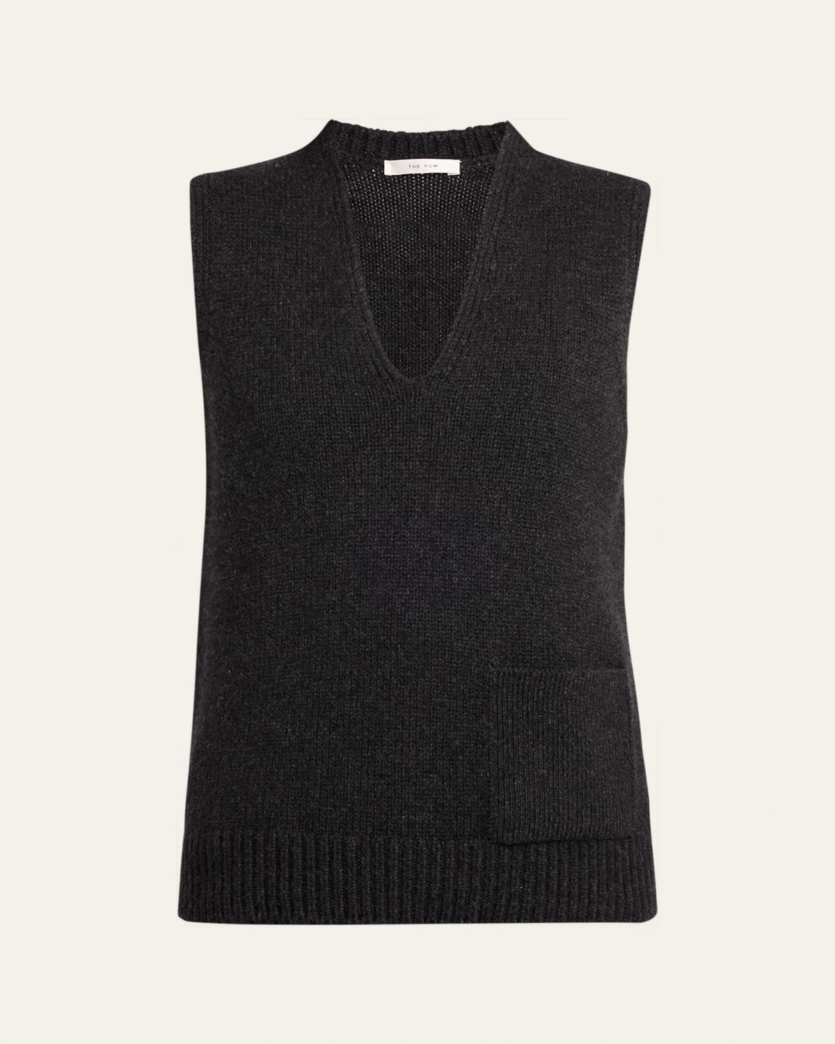 THE ROW Marte V-Neck Cashmere Sweater Vest
