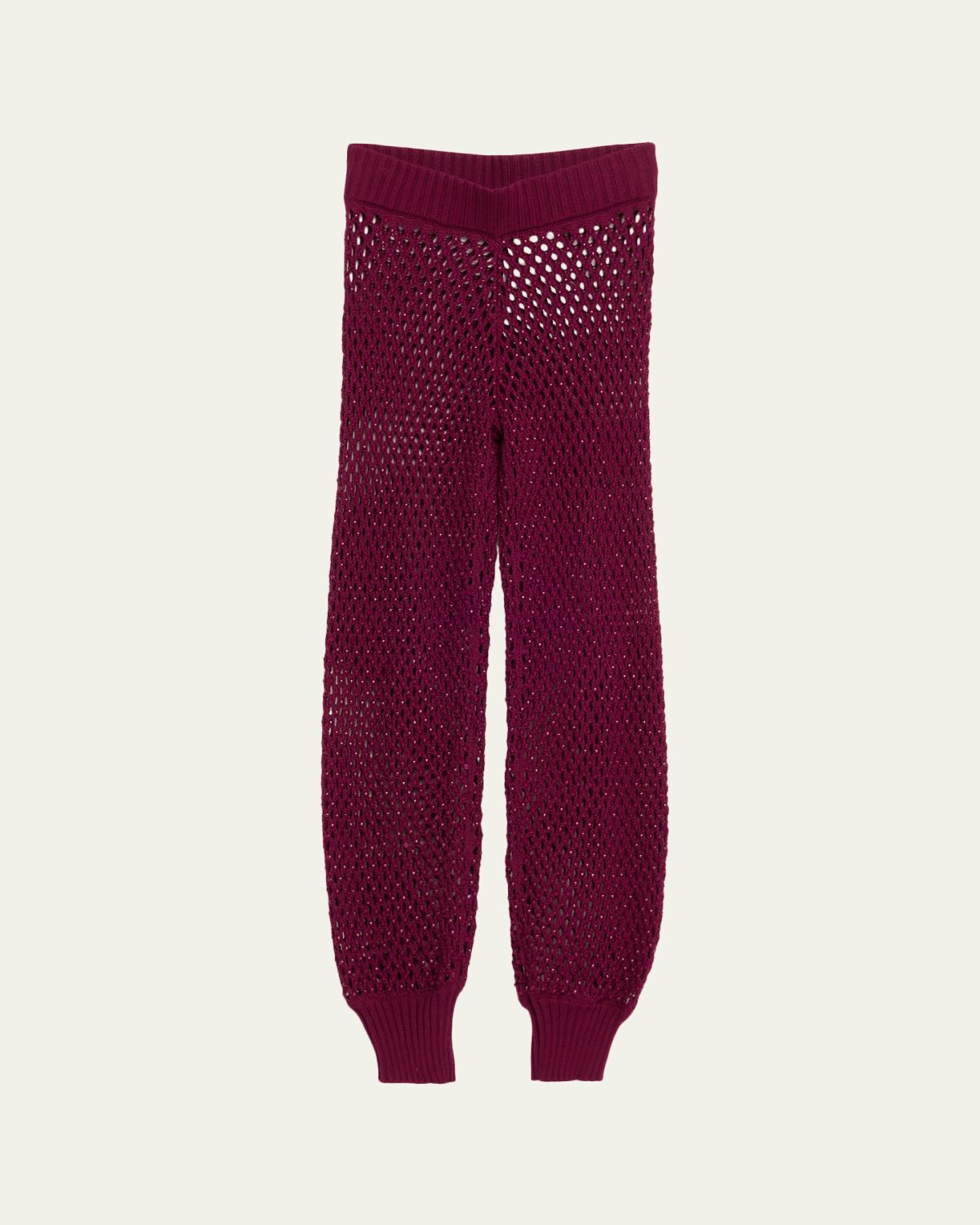Diotima Antilles Crystal Crochet Knit Jogger Pants