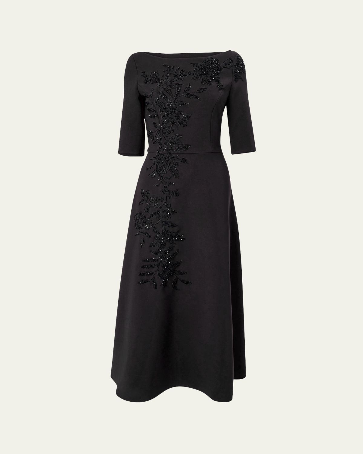 Carolina Herrera Embroidered Boat-Neck Midi Dress | Thumbnail 5 Carolina Herrera Embroidered Boat-Neck Midi Dress | Thumbnail 5