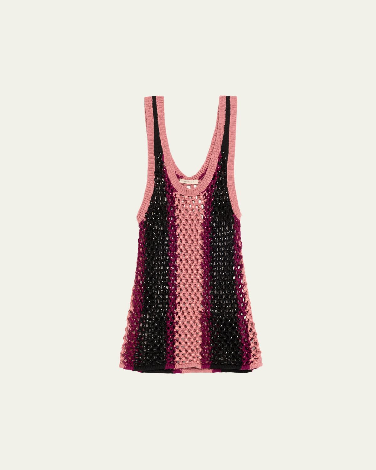 Diotima Dennis Striped Crystal Crochet Tank Top | Thumbnail 6 Diotima Dennis Striped Crystal Crochet Tank Top | Thumbnail 6