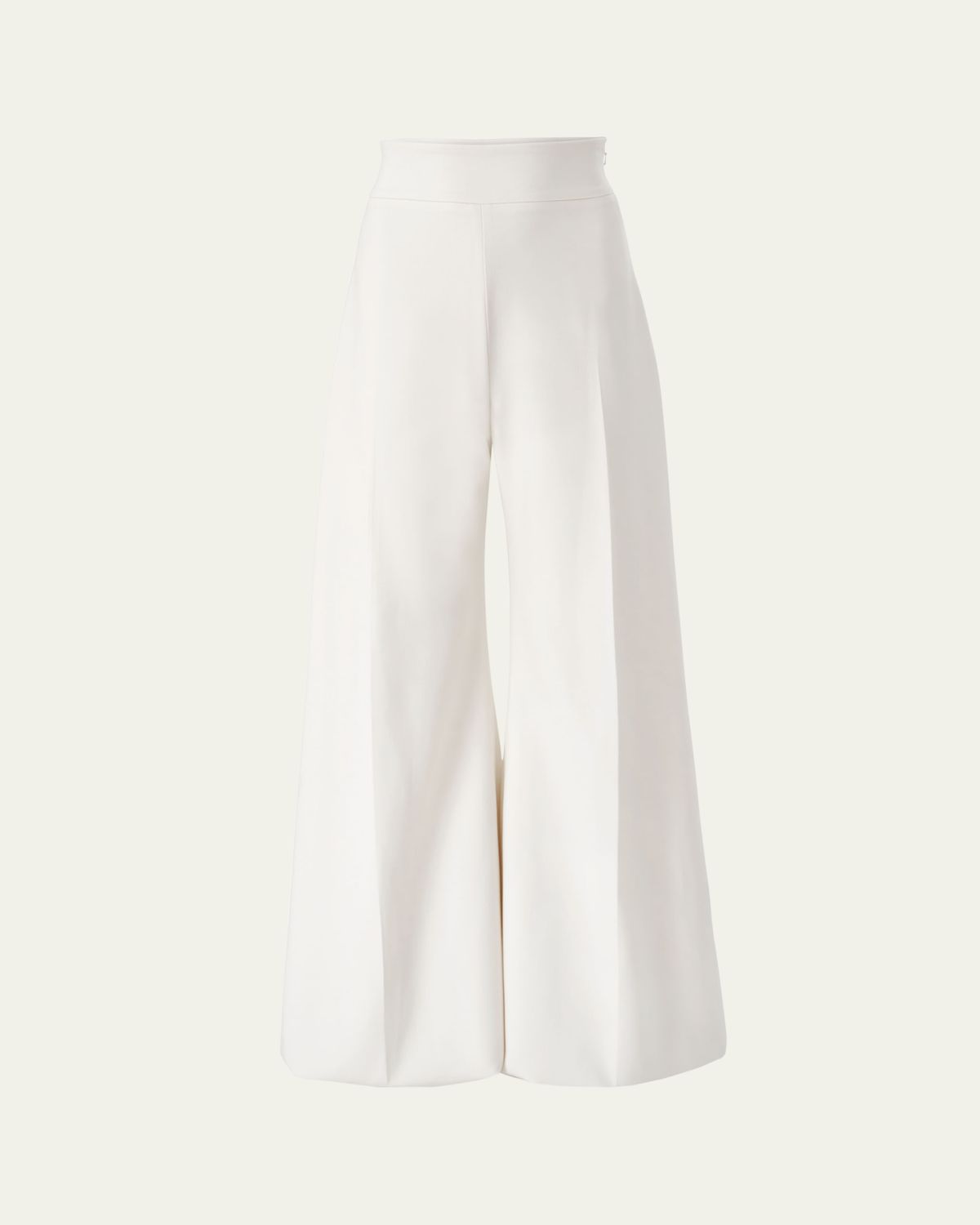 Carolina Herrera Diane High-Rise Wool Wide-Leg Pants