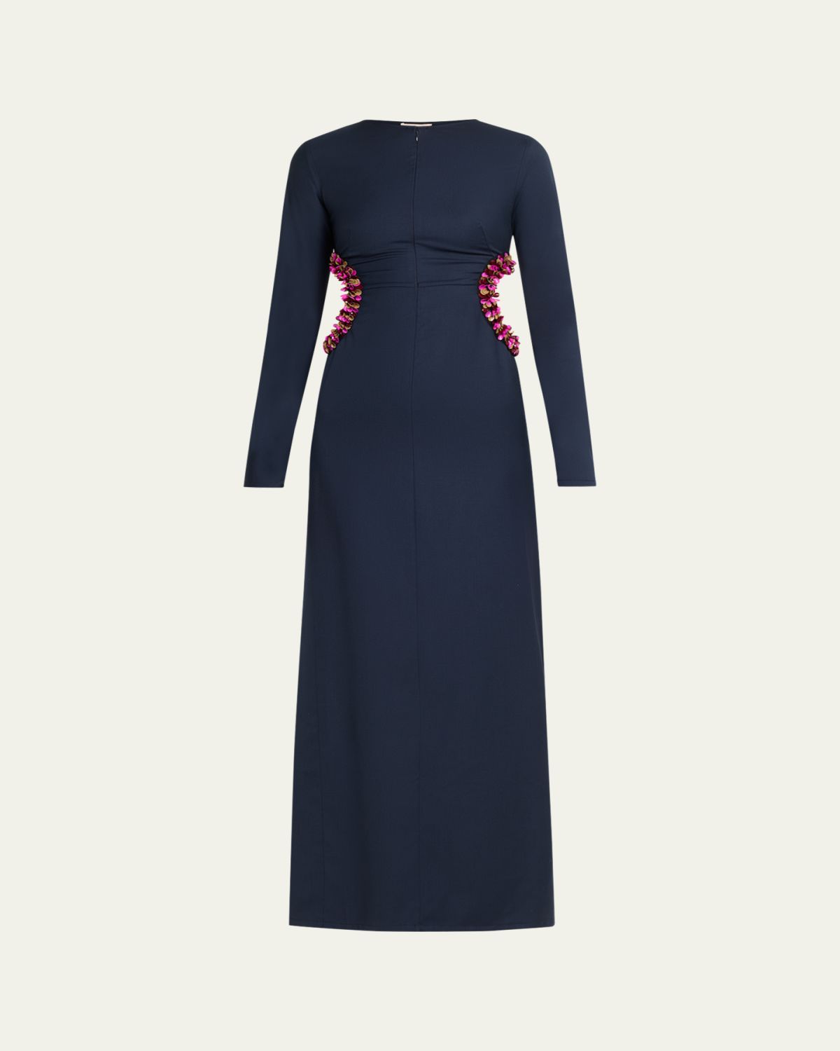 Diotima Helm Embellished Cutout Long-Sleeve Maxi Dress