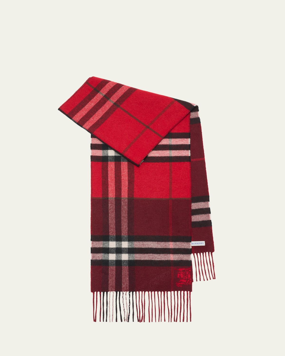Burberry Double-Faced Wool Check Scarf