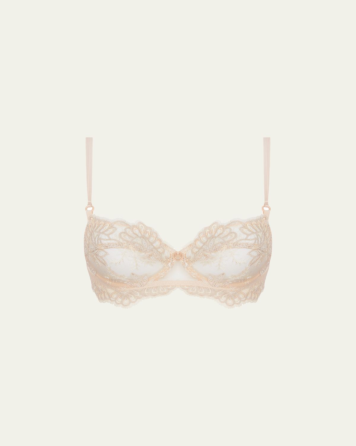 Lise Charmel Elegance Artist Scalloped-Trim Tulle Demi Bra