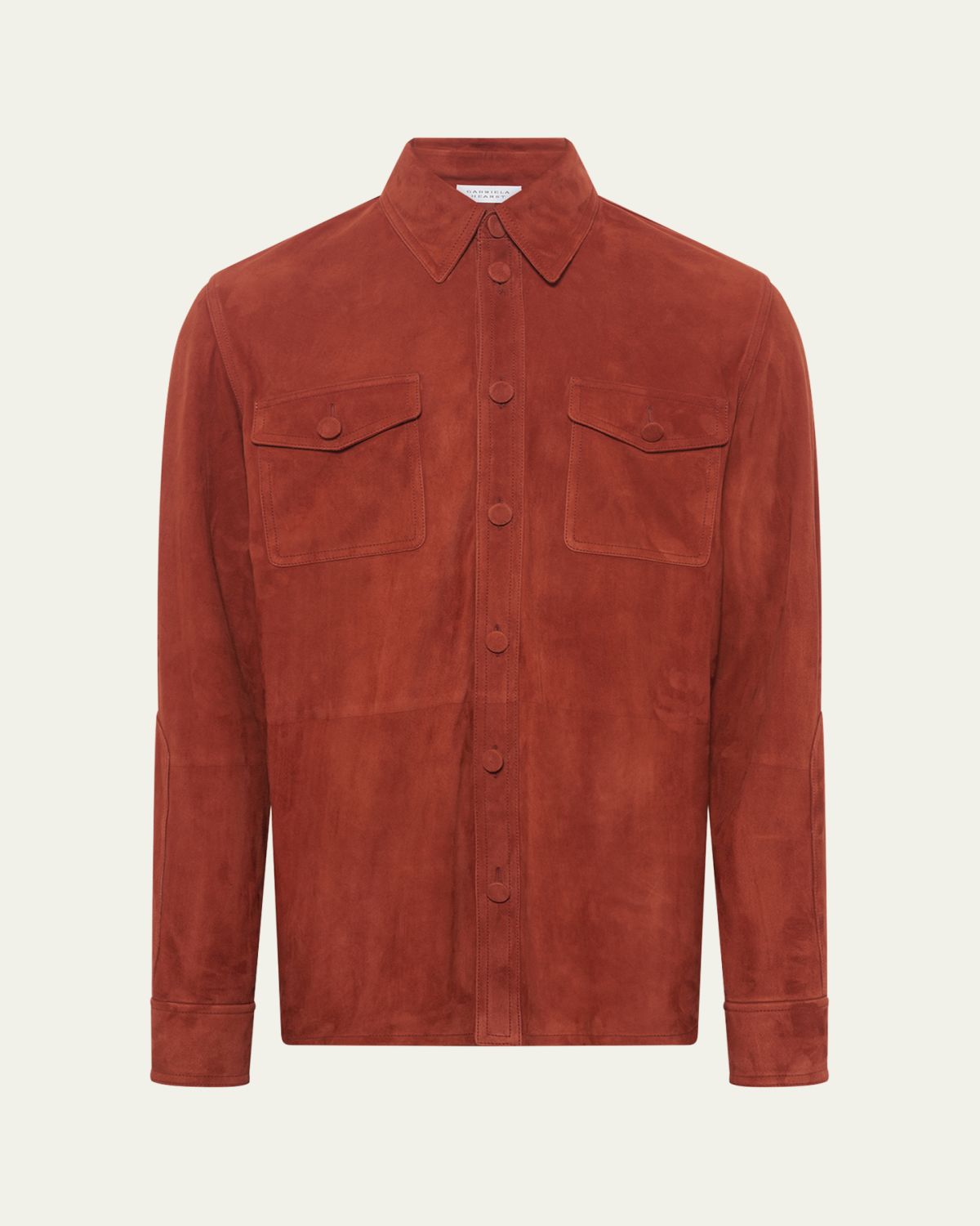 Gabriela Hearst Men's Lucas Suede Overshirt