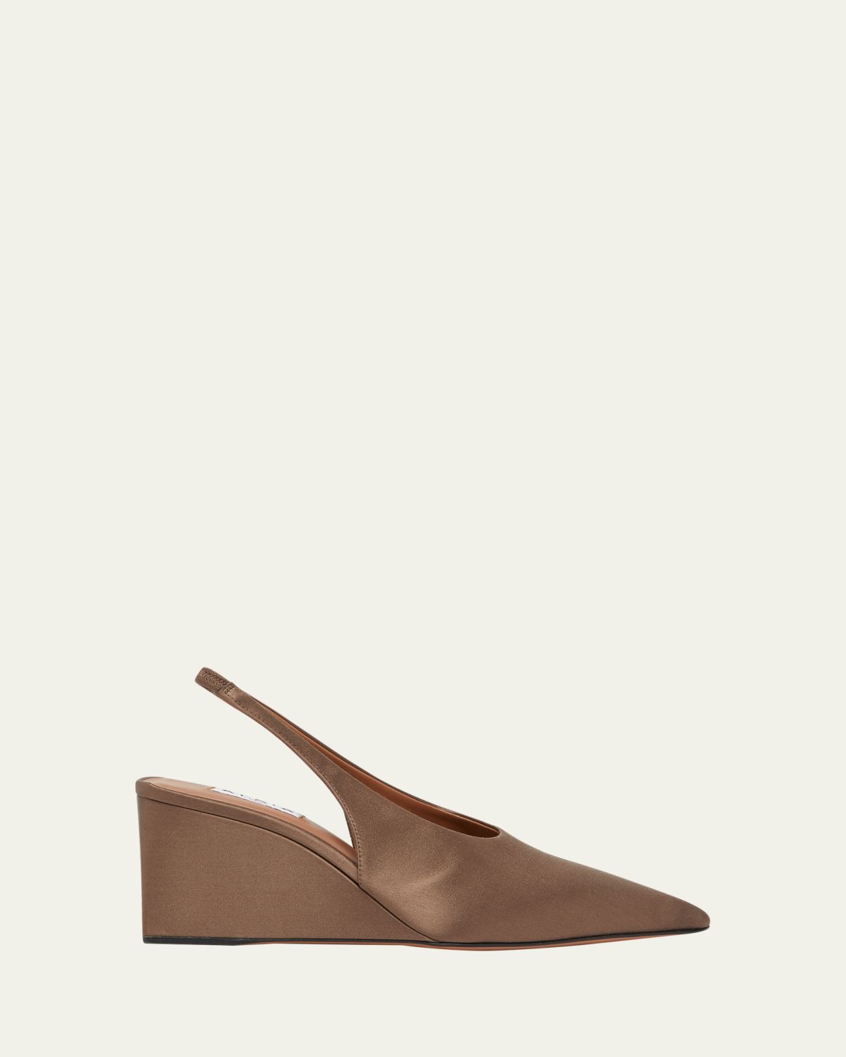 ALAIA 75mm Satin Slingback Wedges