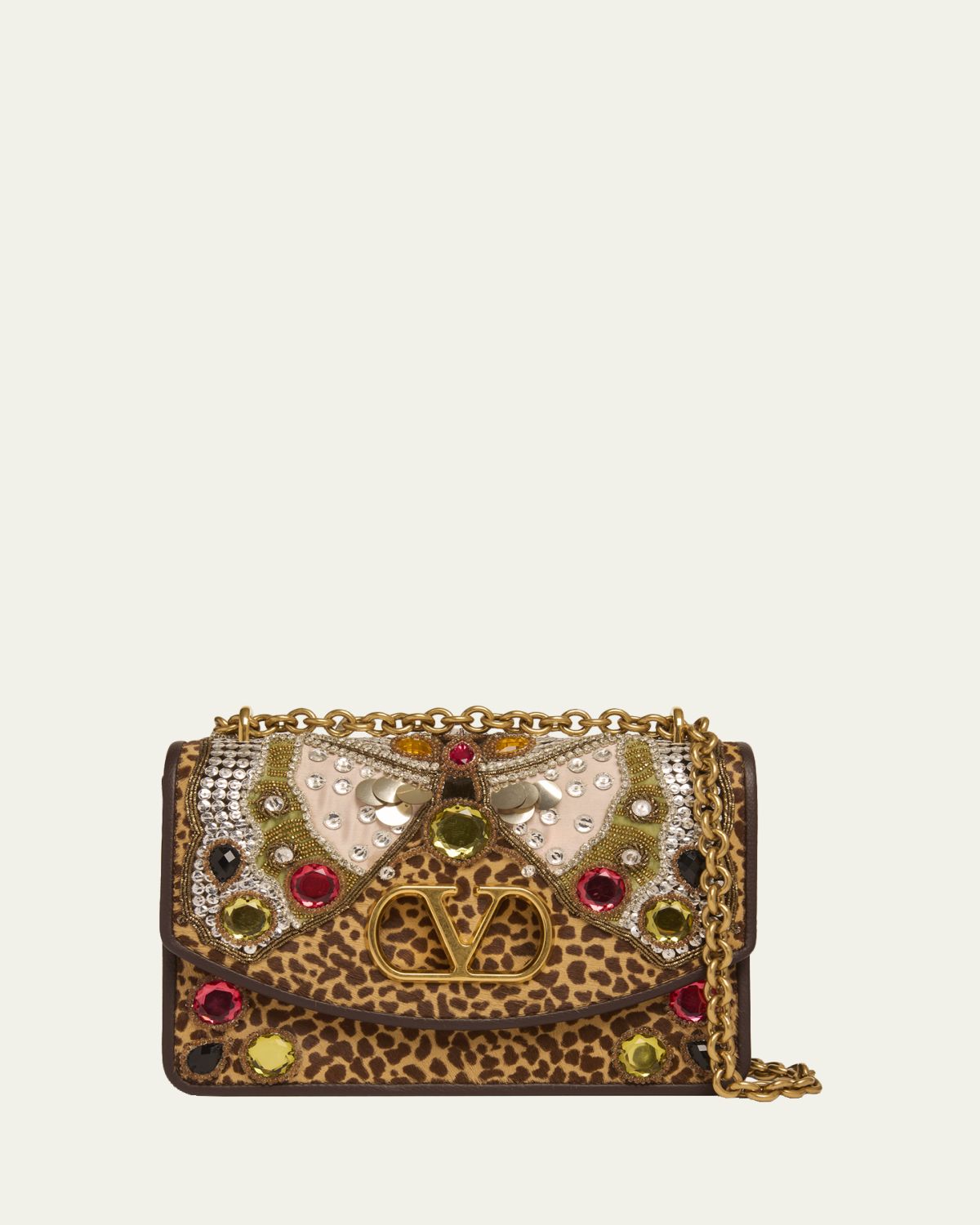 Valentino Garavani Butterfly Calf Hair Shoulder Bag
