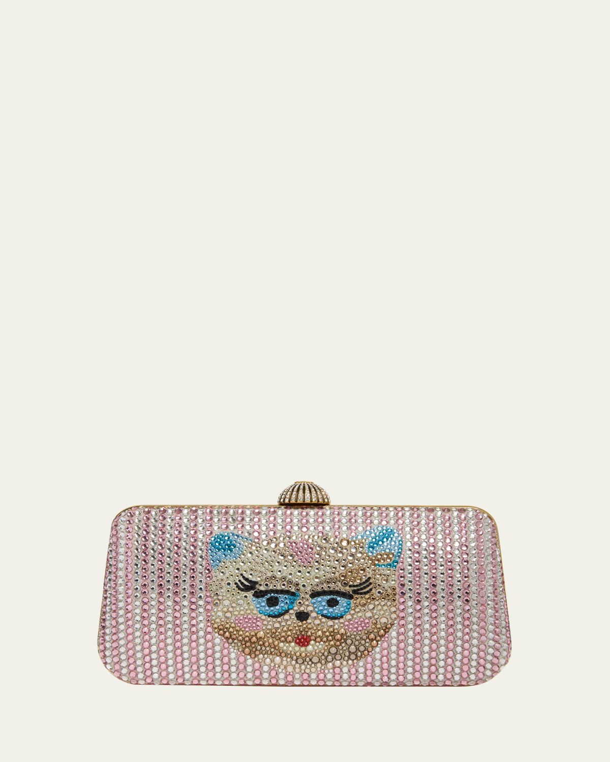 Valentino Garavani Le Chat De La Maison Crystal Minaudiere Clutch Bag