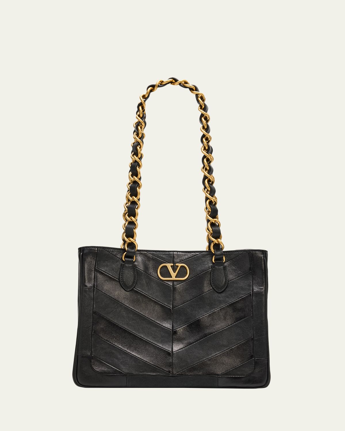 Valentino Garavani Laseine Small Nappa Leather Shopping Bag