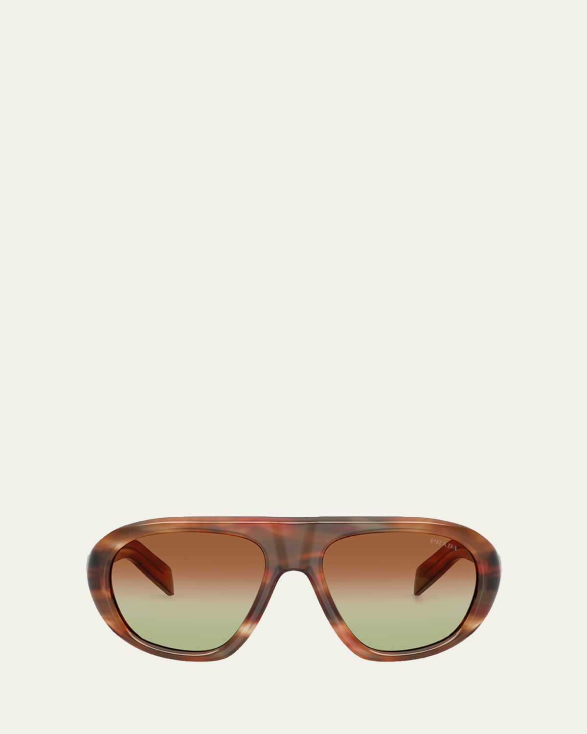 Prada 57mm Acetate Aviator Sunglasses