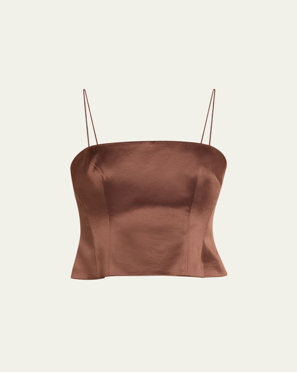 LoveShackFancy Cassana Satin Sleeveless Top