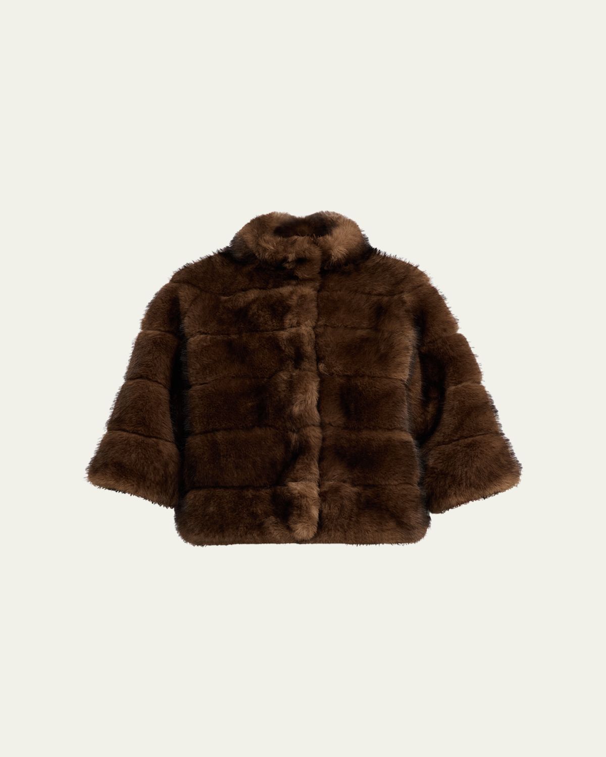 LoveShackFancy Gelman Faux Fur Jacket