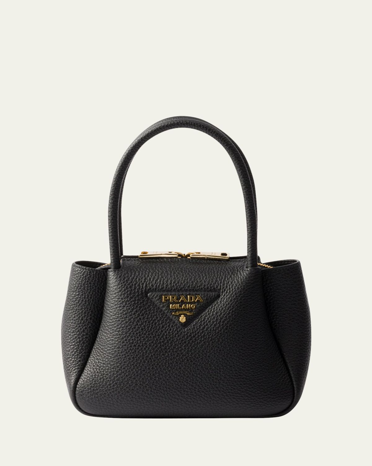 Prada Mini Leather Top-Handle Bag