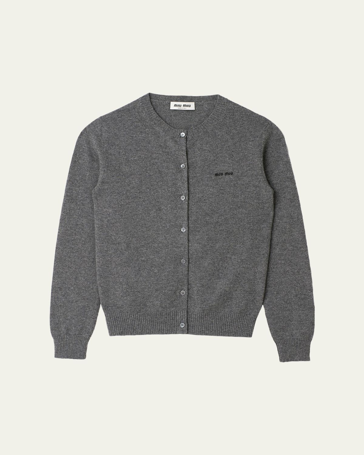 Miu Miu Cashmere Crewneck Cardigan