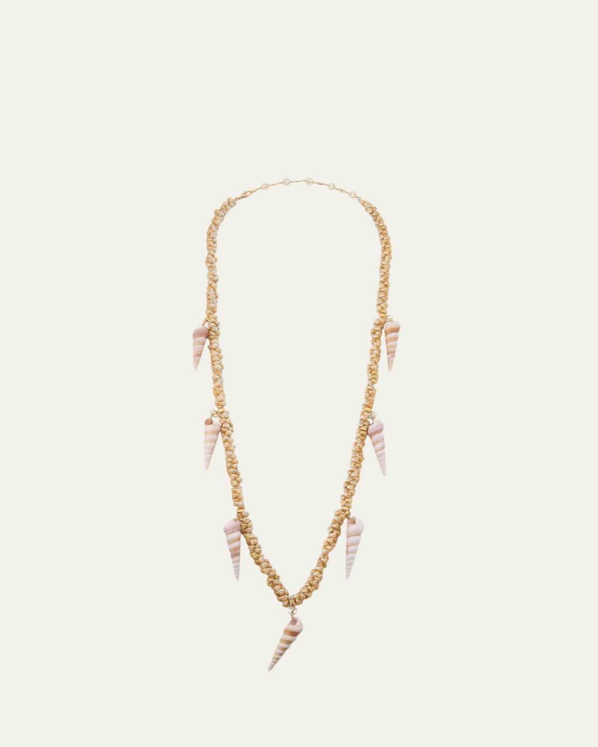 Valentino Garavani Jardin Aquatique Shell Necklace