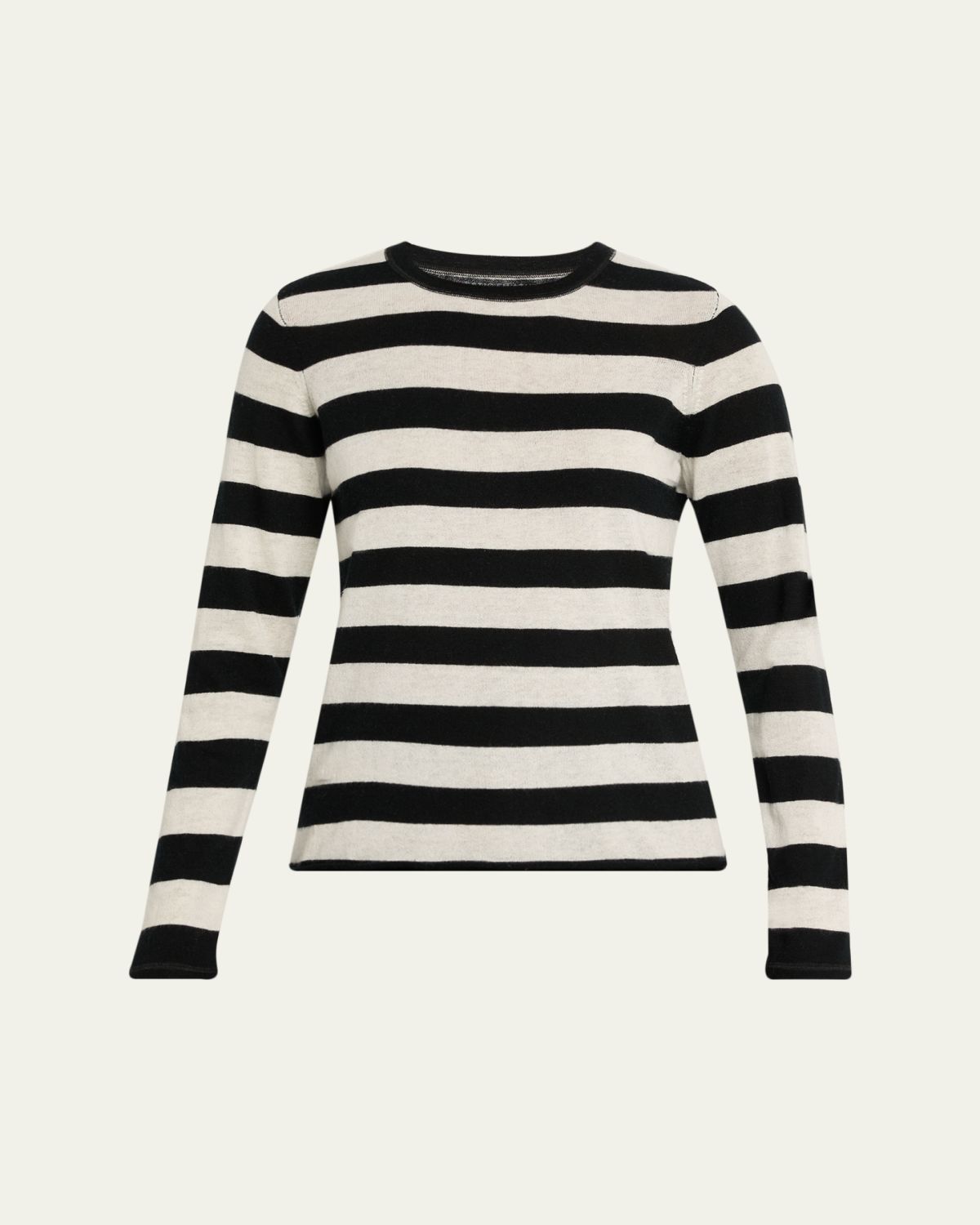 Majestic Filatures Machine Washable Cashmere Striped Pullover