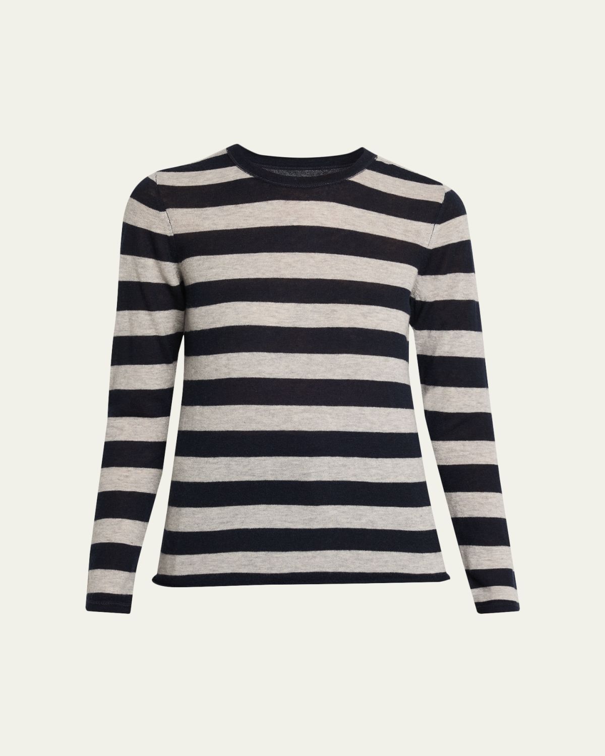 Majestic Filatures Machine Washable Cashmere Striped Pullover