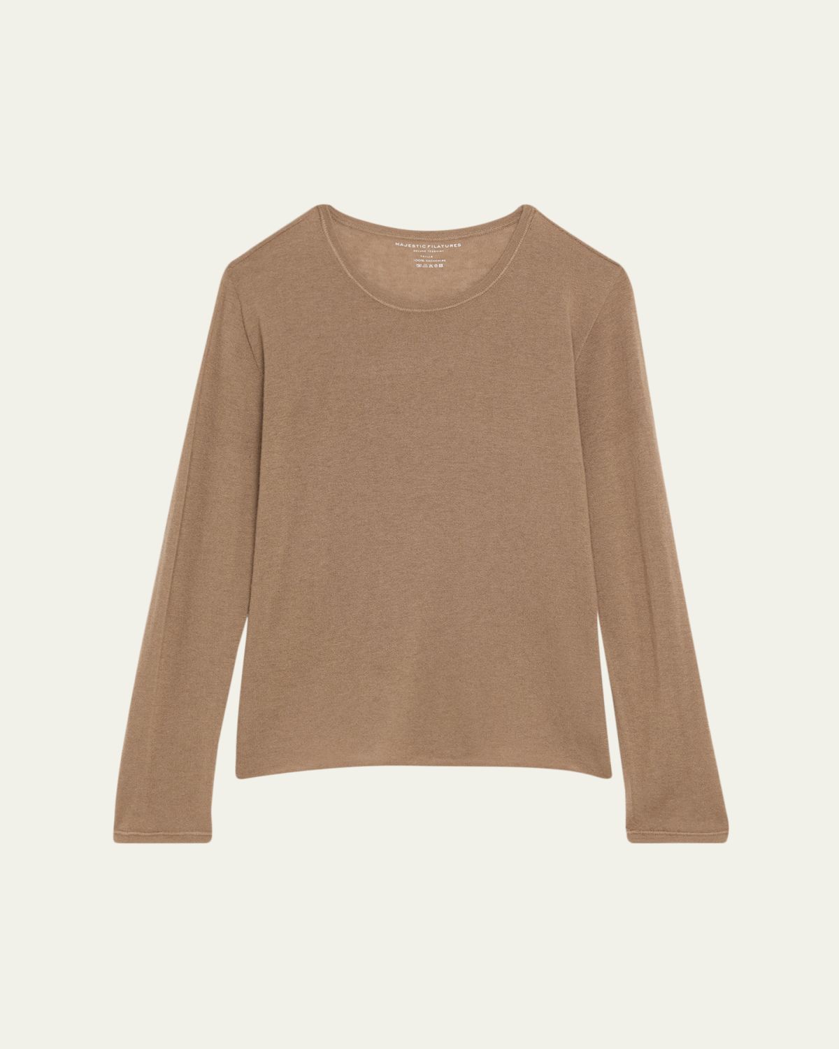 Majestic Filatures Machine Washable Cashmere Scoop-Neck Pullover