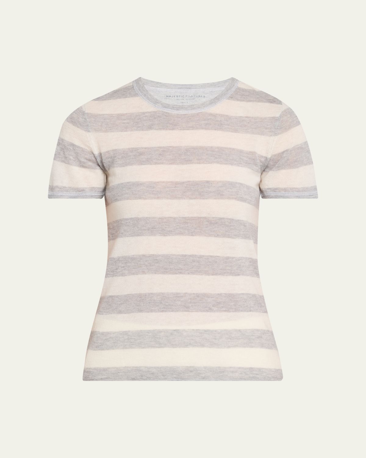 Majestic Filatures Machine Washable Cashmere Striped T-Shirt | Thumbnail 6 Majestic Filatures Machine Washable Cashmere Striped T-Shirt | Thumbnail 6