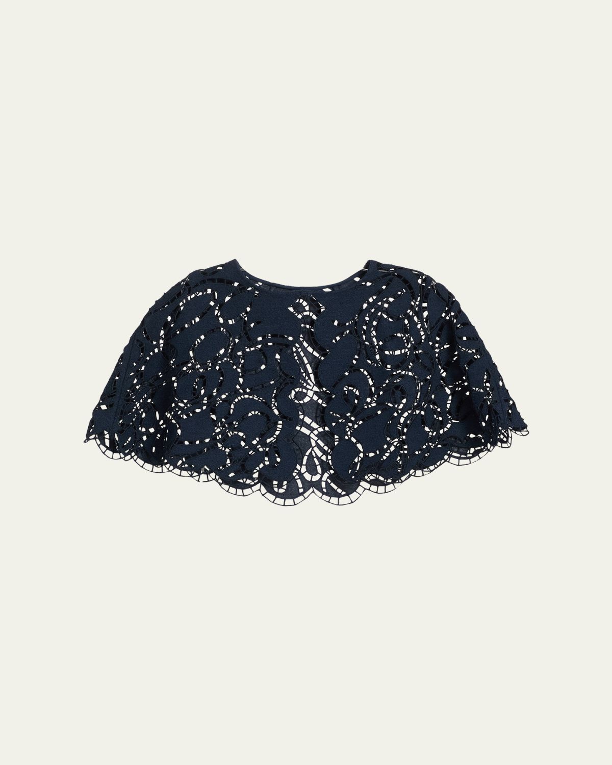 Oscar de la Renta Embroidered Tweed Crop Cape | Thumbnail 6 Oscar de la Renta Embroidered Tweed Crop Cape | Thumbnail 6