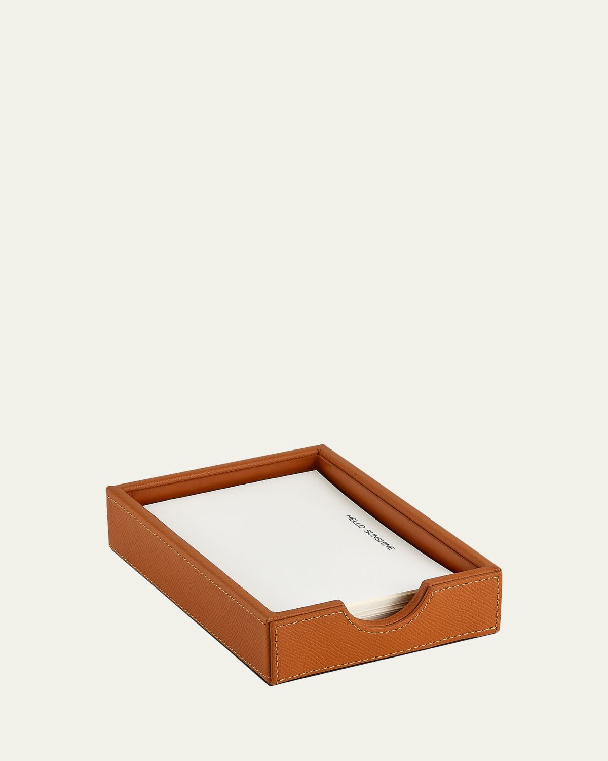 Graphic Image Leather Memo Tray with 25 "Hello Sunshine" Note Cards