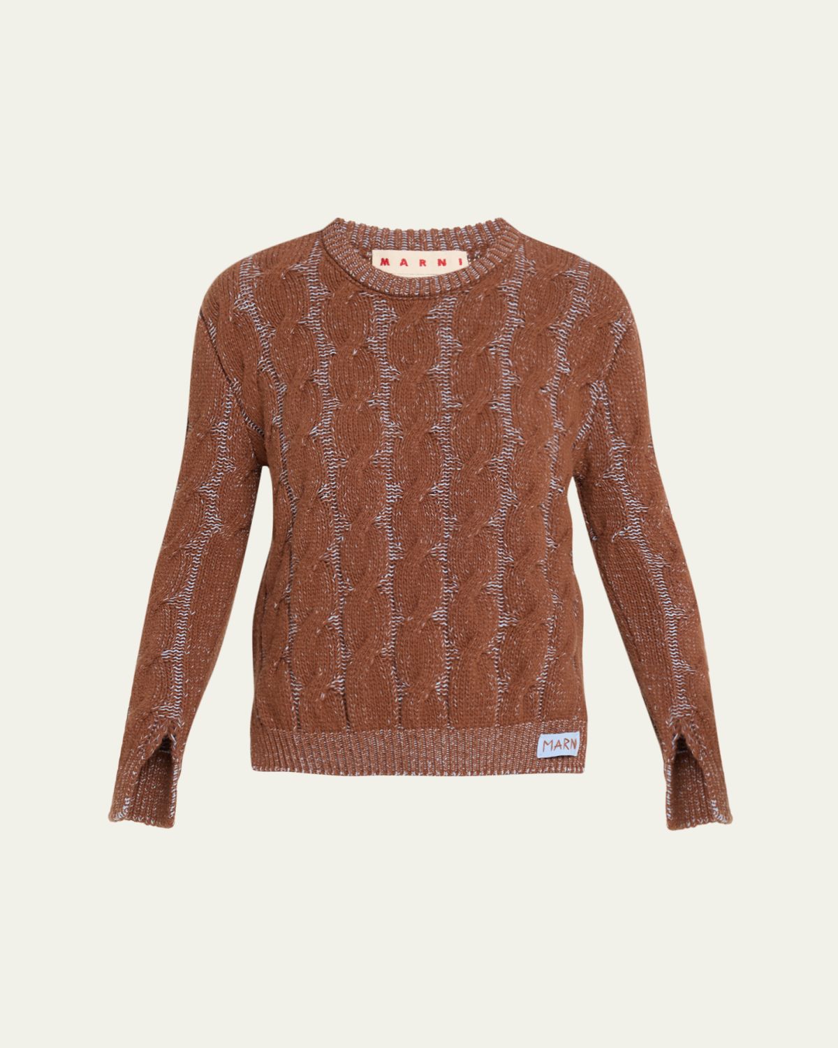 Marni Cable Knit Crewneck Sweater