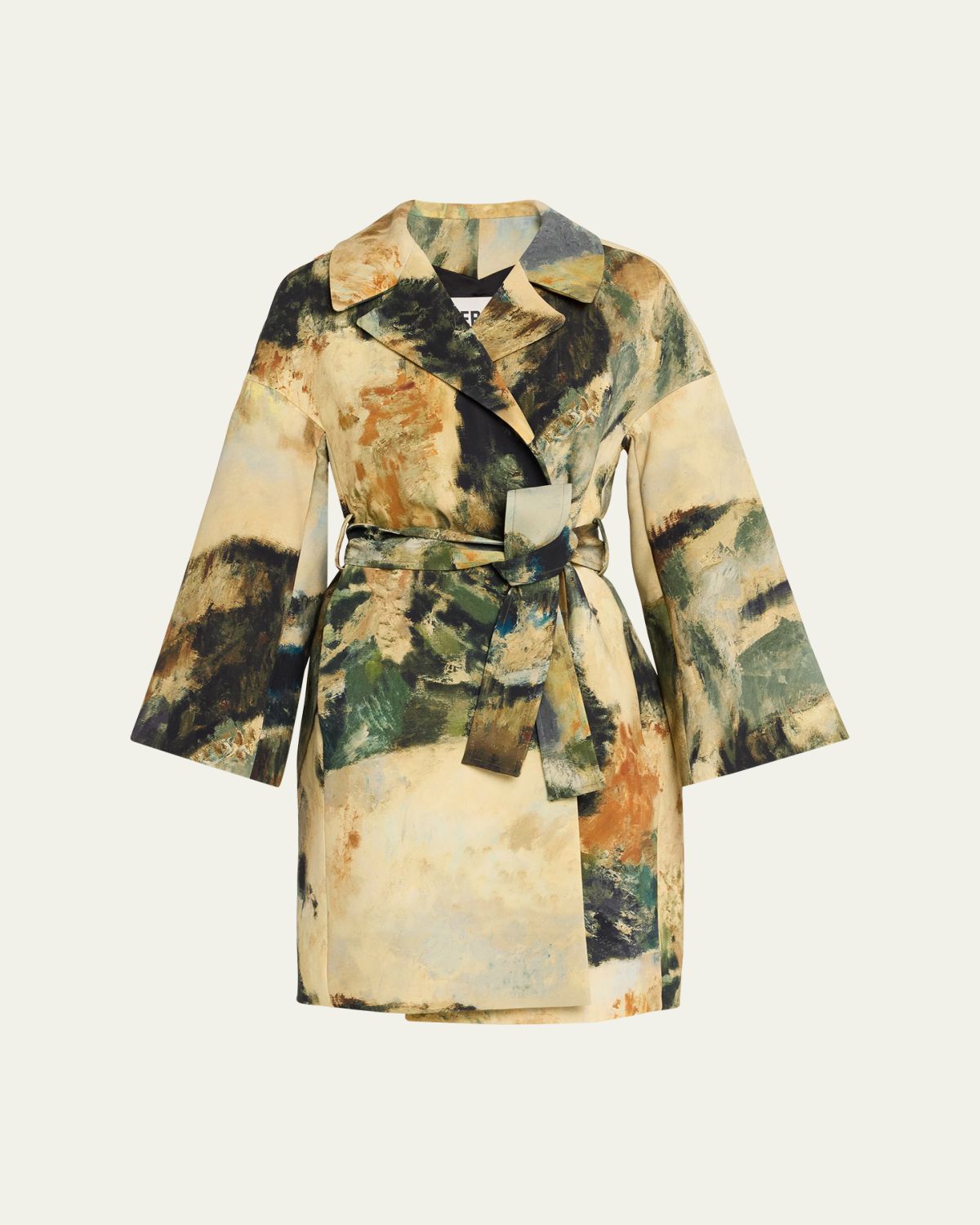 Libertine Modernist Lands Silk Vienna Wrap Coat